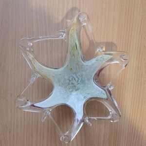 Elegant Glass Star-Shaped Bowl